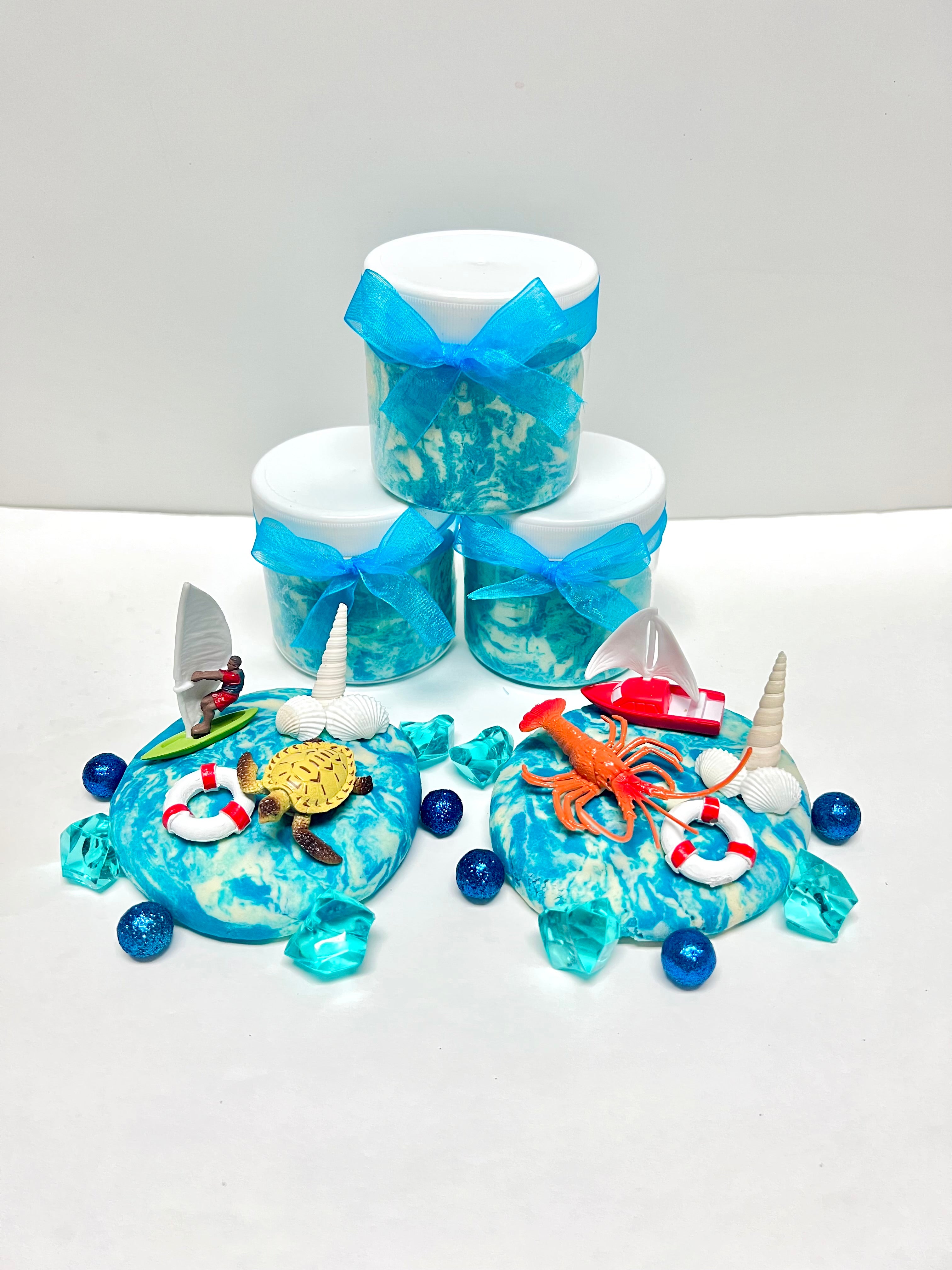 Ocean Play Dough Jars