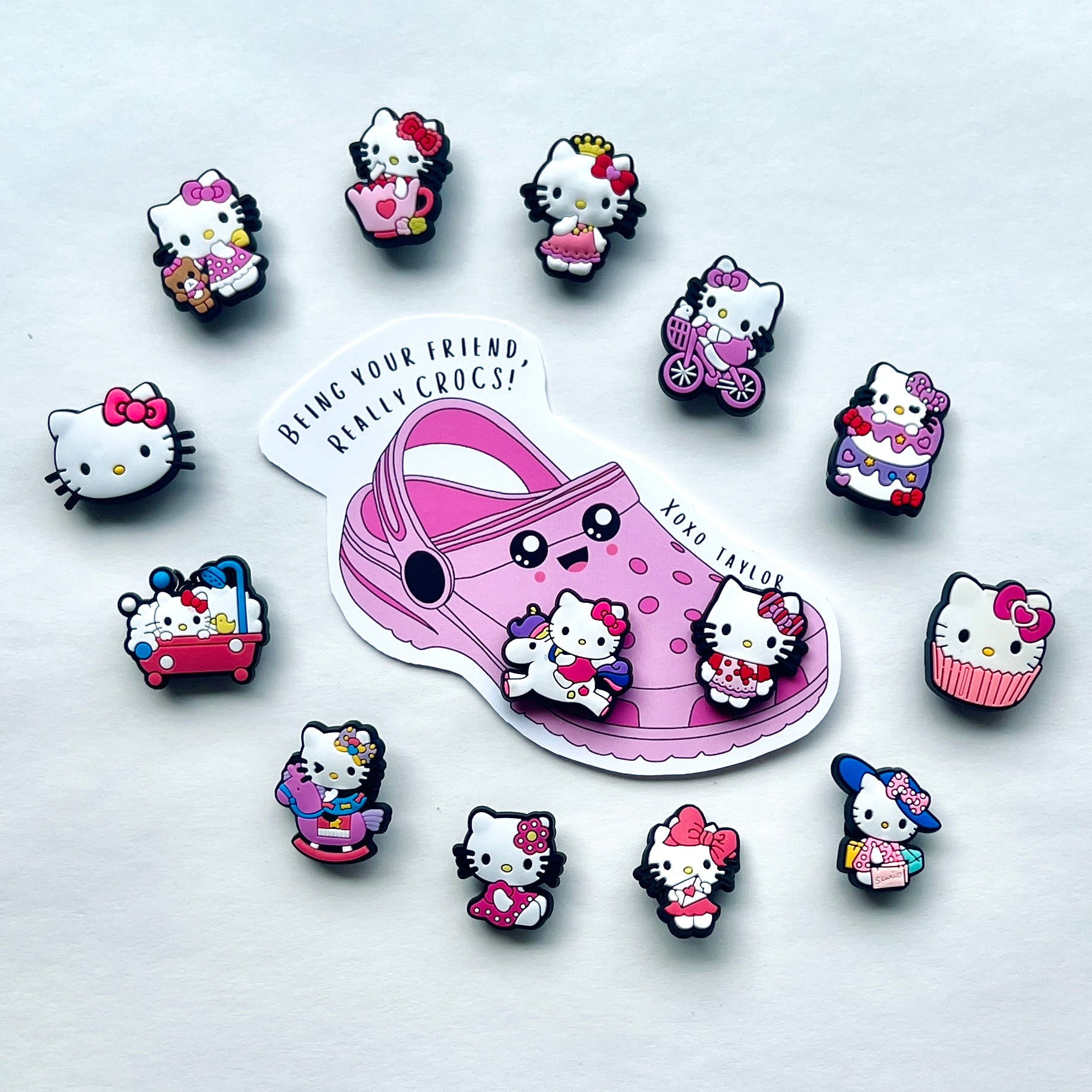 Croc Charm Valentine Cards