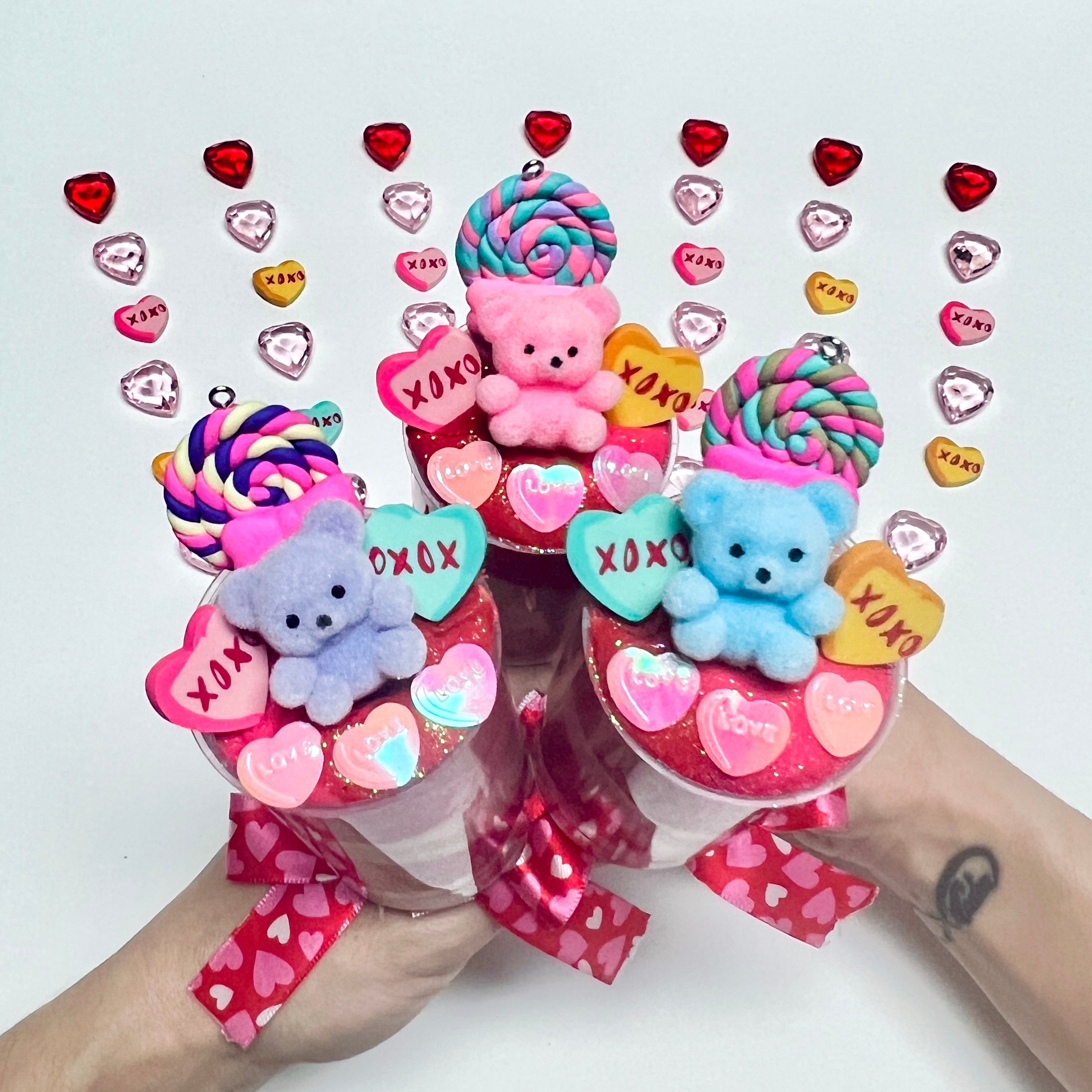 Beary Loved Valentine Play Dough Pop