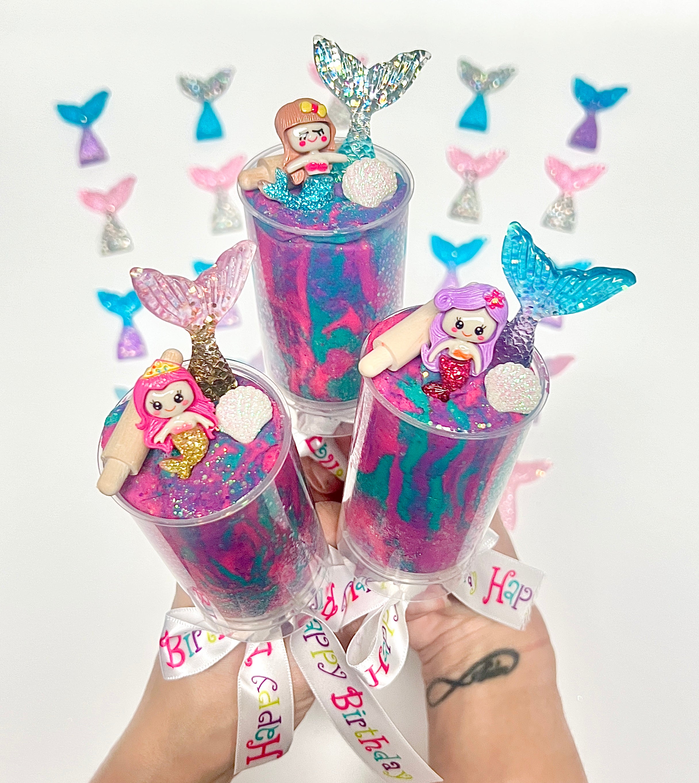 Mermaid Dough Pops